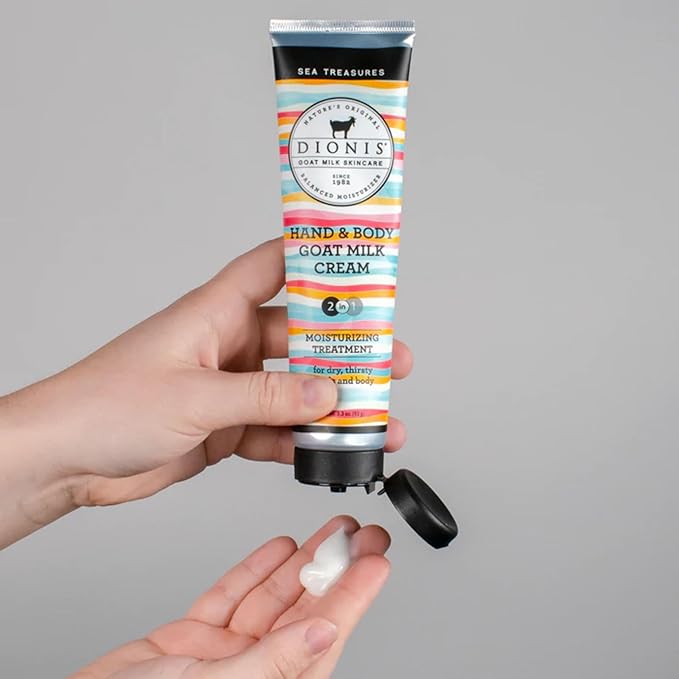 Dionis Goat Milk Hand & Body Cream Sea Treasures 3.3oz (Pack of 1)