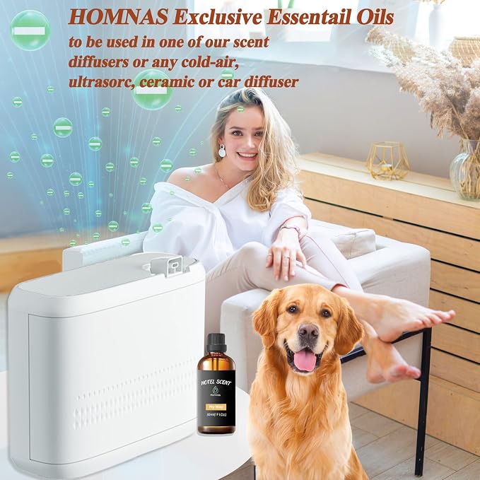 Santal Essential Oil, Hotel Diffuser Oil, Home Luxury & Hotel Scents for Diffuser, Christmas Gift 30ML Pure Diffuser Oil with Sandalwood, Cedarwood and Musk for Aromatherapy