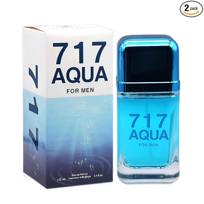 AFLUXE 717 AQUA Men's Cologne,Bold Scent Eau de Toilette,3.4 Fl Oz Perfume for Men Every Day Used