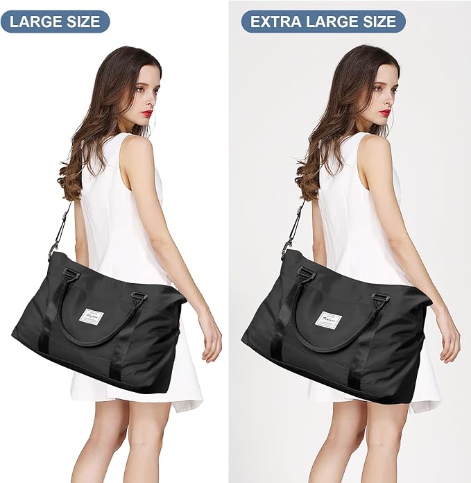 Travel Duffel Bag, Carry On Overnight Weekender Bags for Women | Travel Bag with Wet Pocket & Trolley Sleeve, For Spirit Airlines 18x14x8 Personal Item Bag