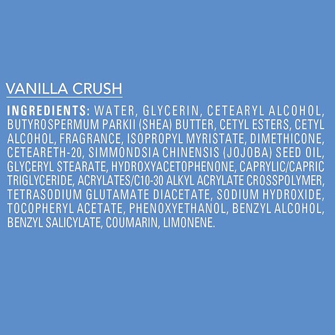 Jergens Shea Fusion Vanilla Crush Body Lotion for Dry Skin, Moisturizing Body Lotion with Shea Butter and Vitamin E, 14 fl oz