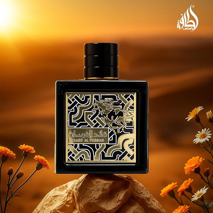 Lattafa Qaed Al Fursan for Men Eau de Parfum Spray, 3.04 Ounce