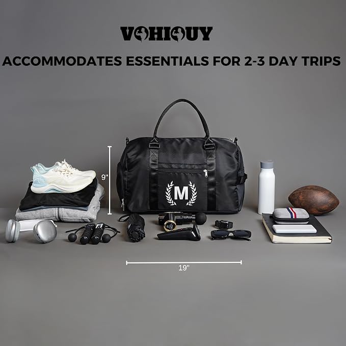 Gym and Travel Duffle Bag, Multi-colored, T, Nylon, Water Resistant, 13x16x11 inches, 4 Compartments, Zipper Closure, Web Handle, Adjustable Strap, Perfect for Gym, Travel, Gift