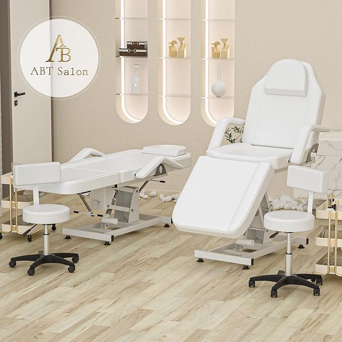 Electric Spa Beds for Esthetician Height Adjustment Professional Electric Tattoo Chair Facial Beds for Esthetician Spa Chair Massage Table Lash Bed