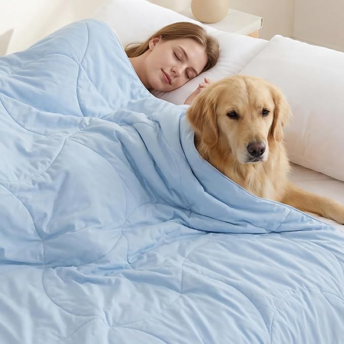 ZOMISIA Premium Cooling Dog Blanket for Bed - Q-MAX>0.5 Breathable Washable Dog Cooling Mat, Travel Soft Pet Summer Essentials, Grey, 60"x80"