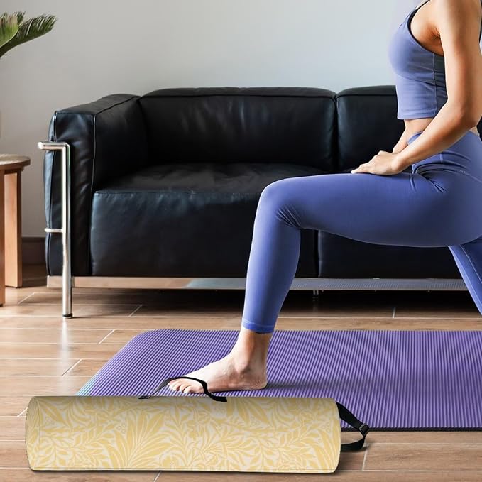 Yoga Mat Bag with Adjustable Shoulder Strap and Handle Zipper, 30in Wide x 6.3in Diameter for Yoga Mat Storage