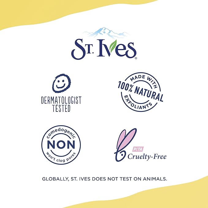 St. Ives Apricot Facial Scrub, Fresh Skin – Face Exfoliant for Balanced to Oily Skin, 6 Oz Ea