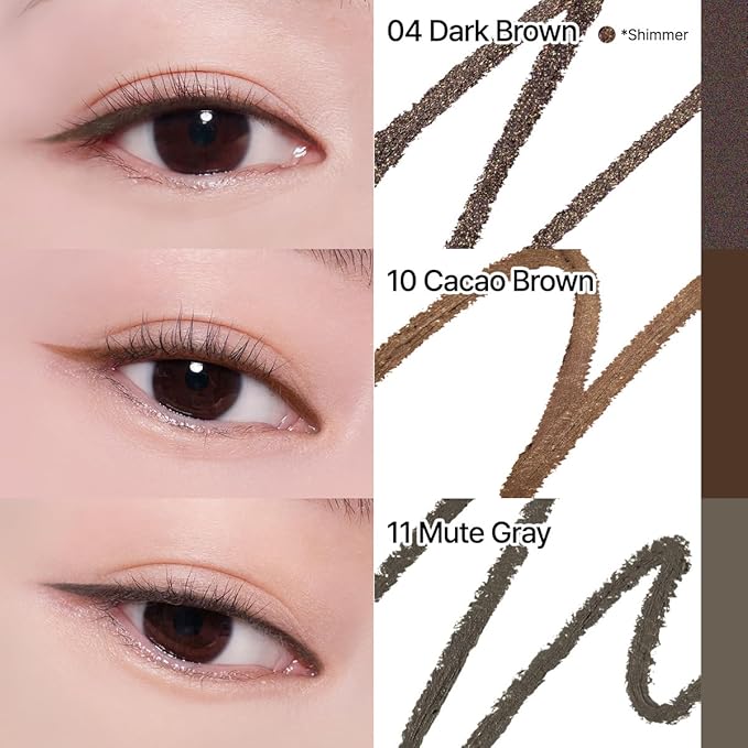 CLIO Sharp So Simple Waterproof Pencil Liner, 2mm Ultra Slim Precision Tip, Smooth Tug Free Glide, Smudge Resistant Long Wear Formula, Clean Eye Definition, Easy Control For Daily Makeup (002 Brown)