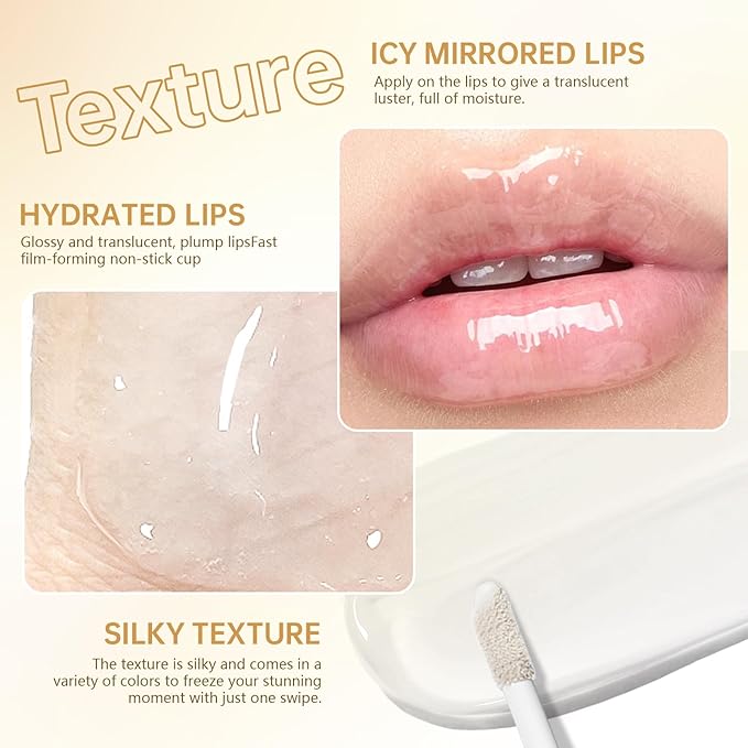 Peel Off Lip Liner Stain Tattoo, Long Lasting Waterproof Lip Stain Peel off, Tattoo Brown Lip Liner and Lip Gloss Combo, Non-Stick Cup Nourishing Lip Gloss Set Lipstick Makeup