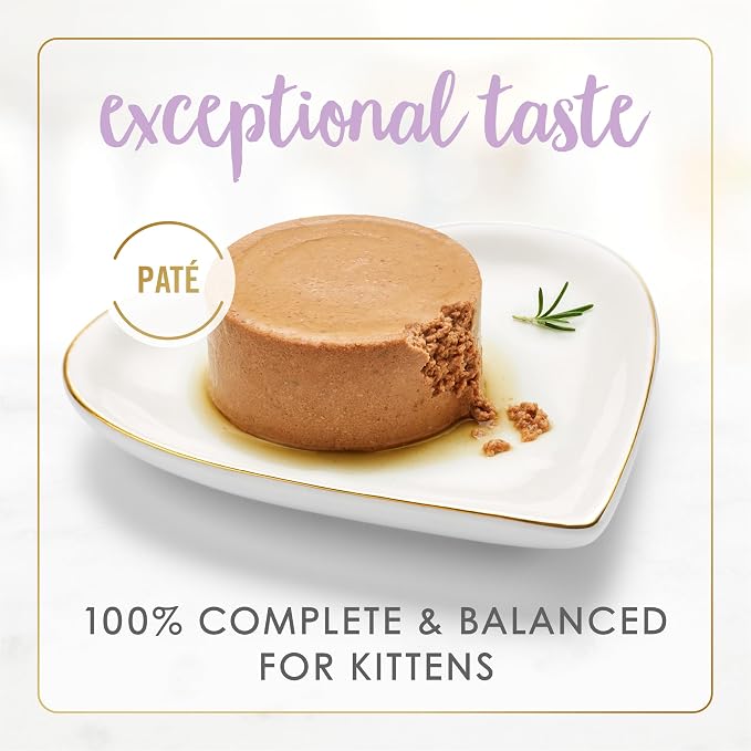 Fancy Feast Purina Kitten Tender Chicken Feast Wet Kitten Food Pate - 3 oz. Cans,(Pack of 48)