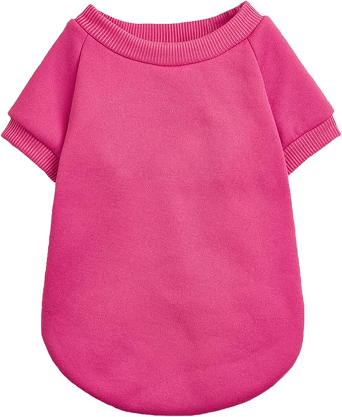 Soft Puppy Sweater for Small Dogs Winter Knit Pullover, Rose S | Elastic Cuffs Pet Clothes, Holiday Party Matching, Fall Winter Daily Outfit, Soft Breathable Machine Washable Sweatshirt