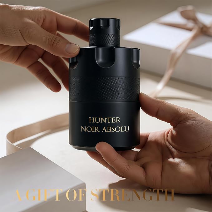 AFLUXE HUNTER NOIR ABSOLU Long-Lasting Men's Cologne Eau de Parfum | 100ml Dark Woody Night Fragrance | Gift Set for Him
