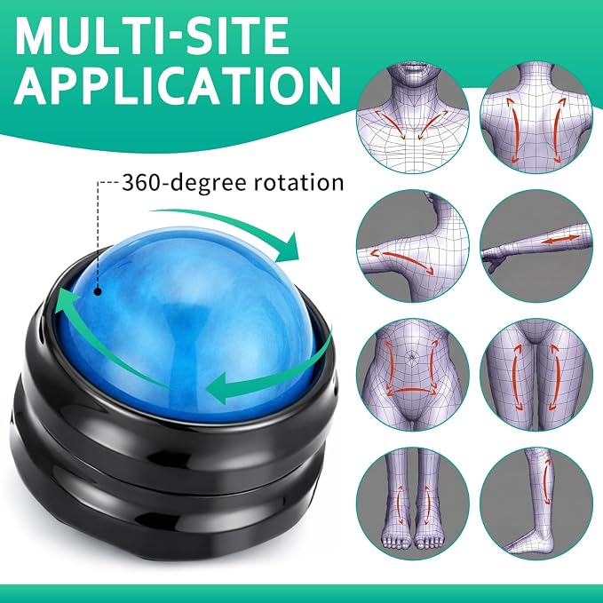 6 Pcs Massage Roller Ball Bulk Handheld Manual Roller Massager Drawstring Cotton Bag Handheld Relax Tool Sore Muscles Joint Pain Relief Relaxing Full Body