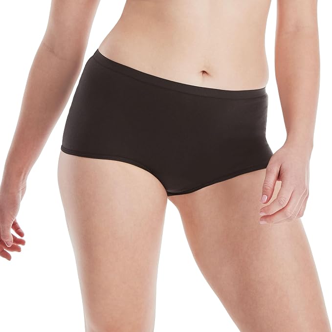 Hanes Women's Period Underwear Pack, 3-Pack, Comfort, Period. Moderate Leaks Period Panties, Odor Protection