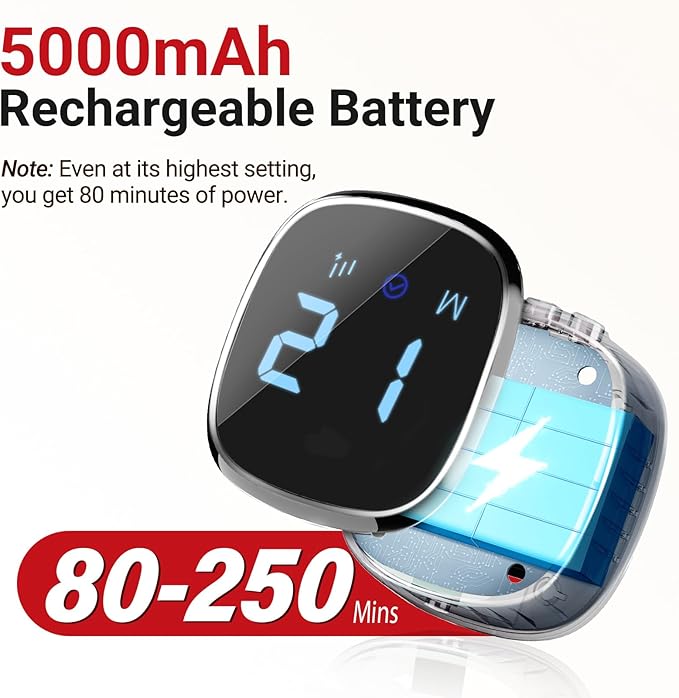 Comfytemp 5000mAh Portable Red Light Therapy Belt for Body, FSA Eligible HSA Near Infrared Light Therapy Wrap, 13W Wearable Light Wrap for Lower Back Waist Belly Joint Muscle Pain Relief, 50''x7''