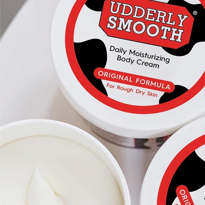 Udderly Smooth Hand (2 Oz) & Body Cream (12 Oz) Bundle, Daily Moisturizer to Restore Dry or Irritated Skin, Dermatologist Tested, 3 Items Total