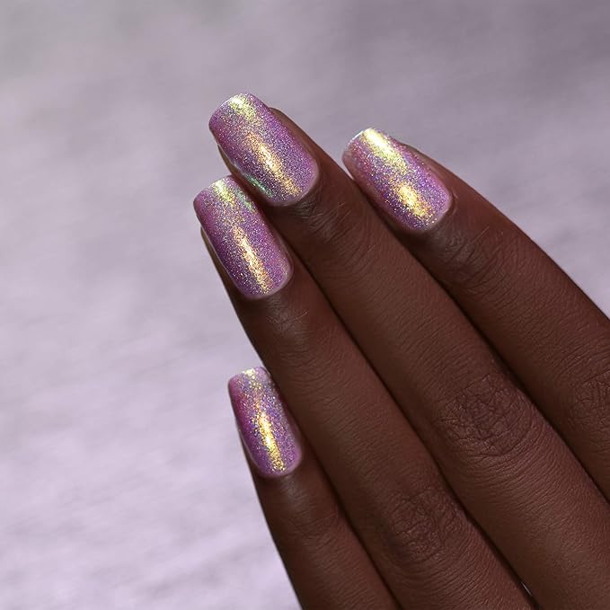 ILNP Downtown - Iridescent Purple Holographic Jelly Nail Polish