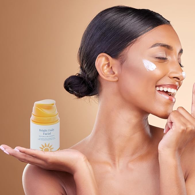 Sienna Rose Bright Daily Facial, Restore & Rejuvenate, 10% Azelaic Acid, | 1% Salicylic Acid, 50 ml / 1.69 fl oz