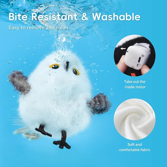 Interactive Cat Toys for Indoor Cats, Flying Bird Toy with Flapping Wings