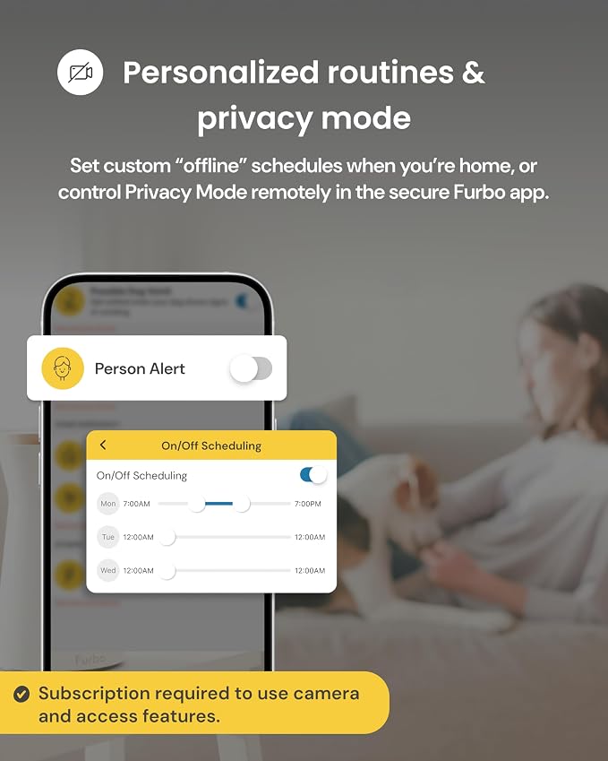 Furbo 360° Dog Camera [Subscription Required] Unlock w/Paid Plan: Home Security & Dog Safety Alerts, Rotating Pet Treat Toss, 2-Way Speaker (Low Risk, 3mo Min. Cancel Anytime) | Stay connected with AI Dog & Home Safety Alerts, Treat Toss, Auto-Tracking...