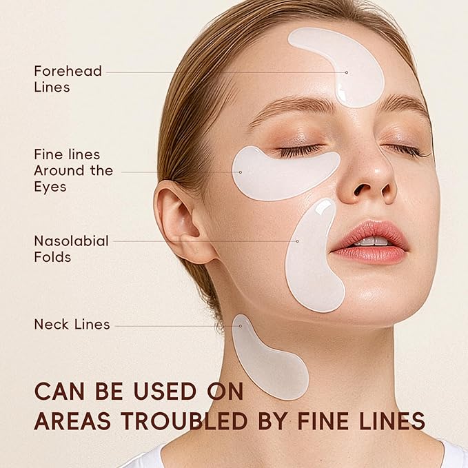 AKARY 5Pcs 94.4% Triple Rice Ferment Complex Under Eye Masks, Moisturizing, Firming, Glowing, Deeply Nourishing, Skin Moisture Barrier, Improve & Firm Eye Skin Eue Pathes for Dark Circles & Fine Lines