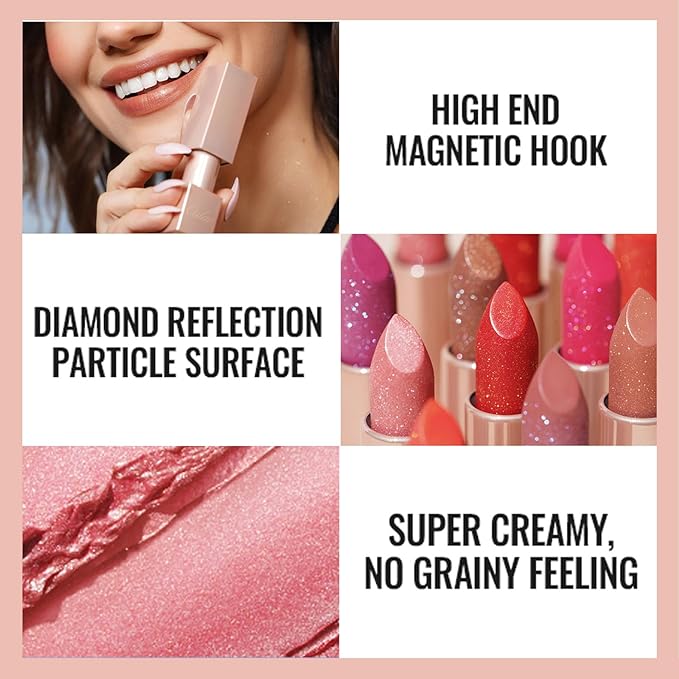 Oulac Moisturizing Purple Lipstick for Women - Tinted Lip Balm Infused with Shea Butter, Shiny & Lightweight Lip Makeup, Vegan & Gluten Free, PG08 Aquatic