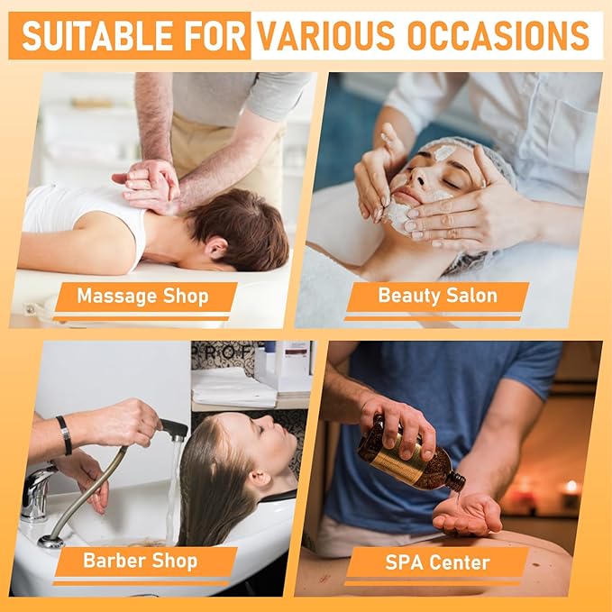 Head Spa Equipment with Footbath, Japanese Head/Feet/Back Massage Therapy Table, Moxibustion Moxa Shampoo Bed, with Foot Bath Basin, Bianstone Magnetic Therapy, for Spa Beauty Salon Barber