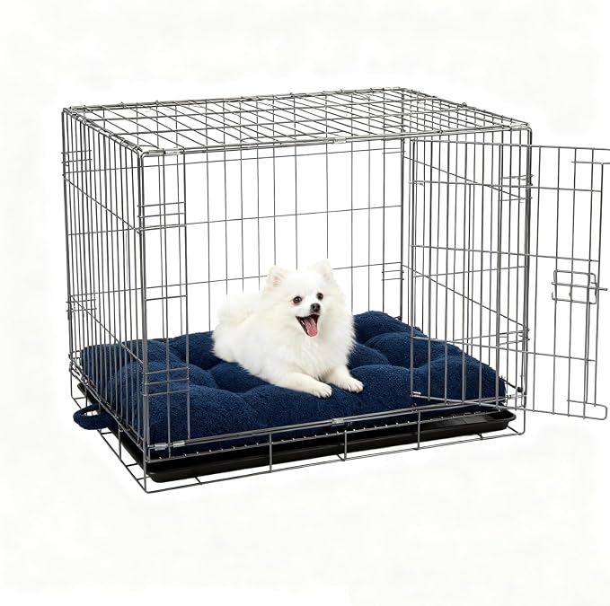 Washable Dog Couch Bed, Pet Sofa with Removable Cushion & Non-Slip Bottom, Orthopedic Plush Furniture for Medium/Large Dogs,Cat & Dog Loveseat.(Blue)
