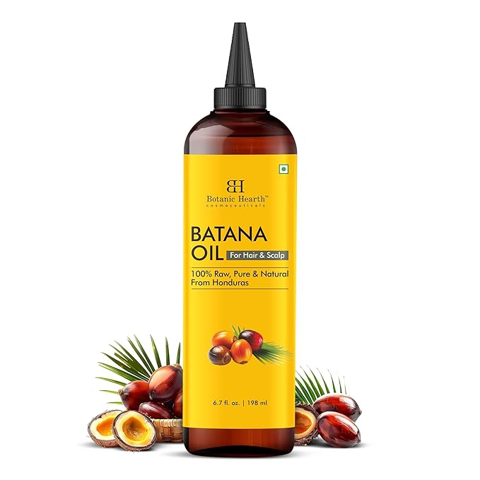 Botanic Hearth Hair Oil for Hair Growth & Hair Treatment Oils | Strengthening Dry, Frizzy, Damaged Hair & Scalp Treatment | Batana Oil – 6.7 Fl Oz