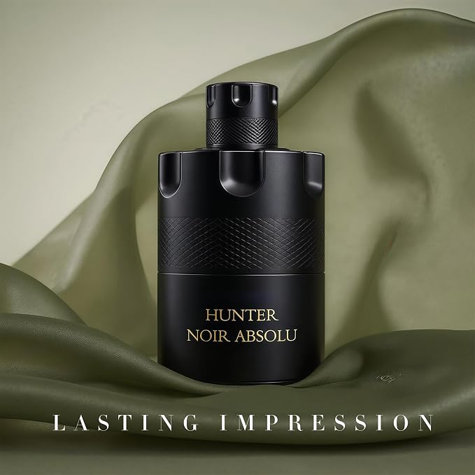 AFLUXE HUNTER NOIR ABSOLU Long-Lasting Men's Cologne Eau de Parfum | 100ml Dark Woody Night Fragrance | Gift Set for Him