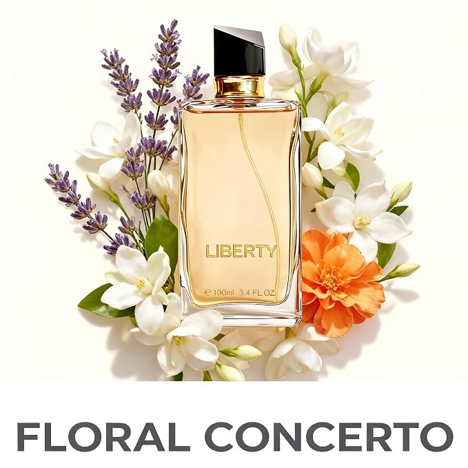 A CENTER Liberty Women's Floral Vanilla Perfume Cologne 3.4 Fl Oz Long Lasting Feminine Orange Blossom Scent Gift for Her