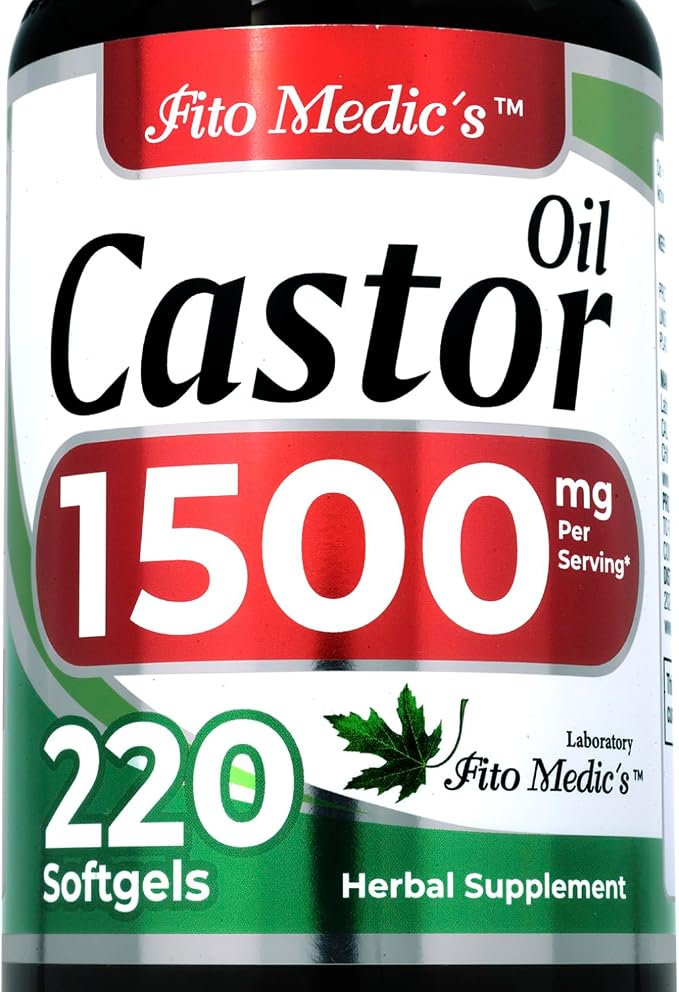 FITO MEDIC'S Lab | Castor Oil Pills |220 softgels | Castor Oil softgels | Concentrate Extract