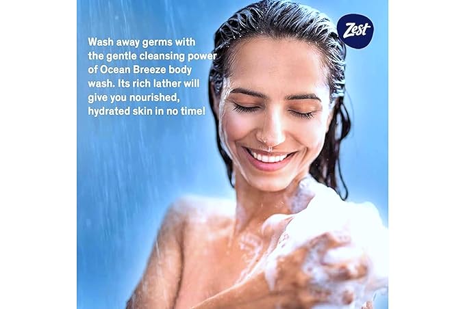 Zest Ocean Breeze Body Wash 18 oz (Pack of 6)
