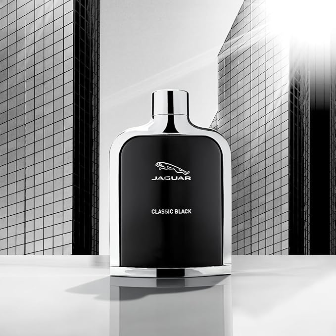 Jaguar Eau de Toilette Spray for Men, Black, 3.4 Ounce