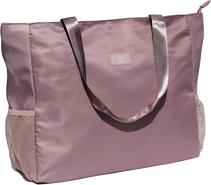 ESVAN LARGE BEACH BAG Water Resistant Lightweight 20 inch Women Oversize Tote Bag for Gym Beach Travel Pool Yoga Nurse