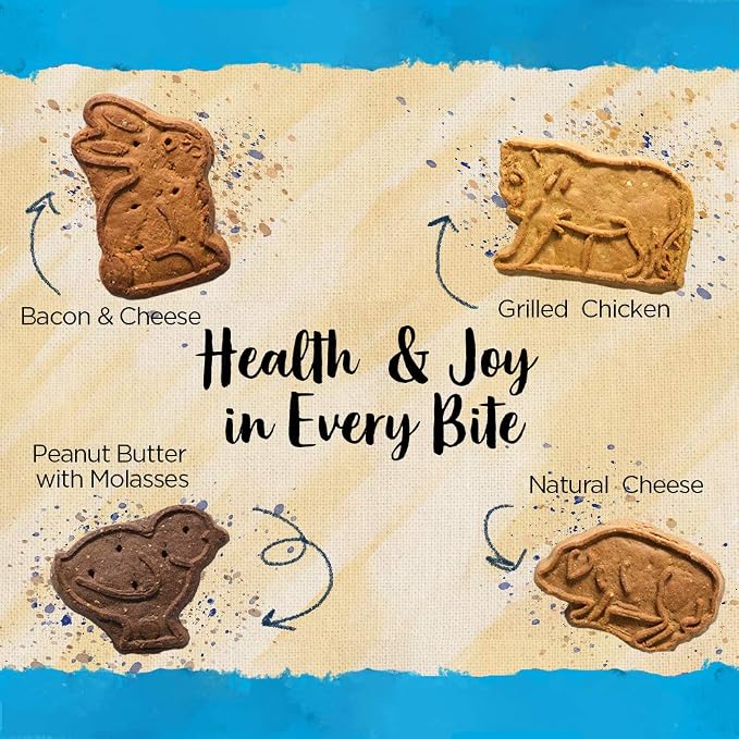 Blue Dog Bakery Dog Treats, Assorted Flavors | More Crunch Large | 11.2 oz | 2lb Bag | Pack of 2