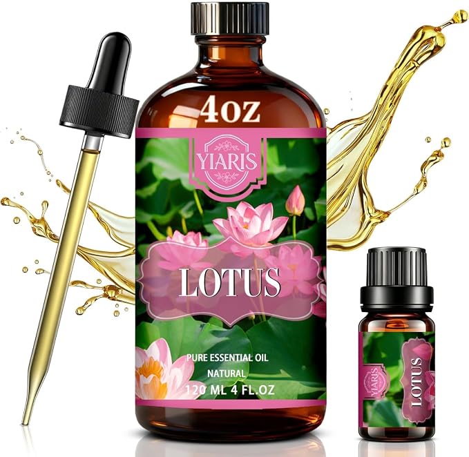 Lotus Essential Oil 4.33oz for Diffuser & Home Scent | Calming lotus scent for diffuser, aromatherapy, spa, candle making, soap crafting, DIY projects