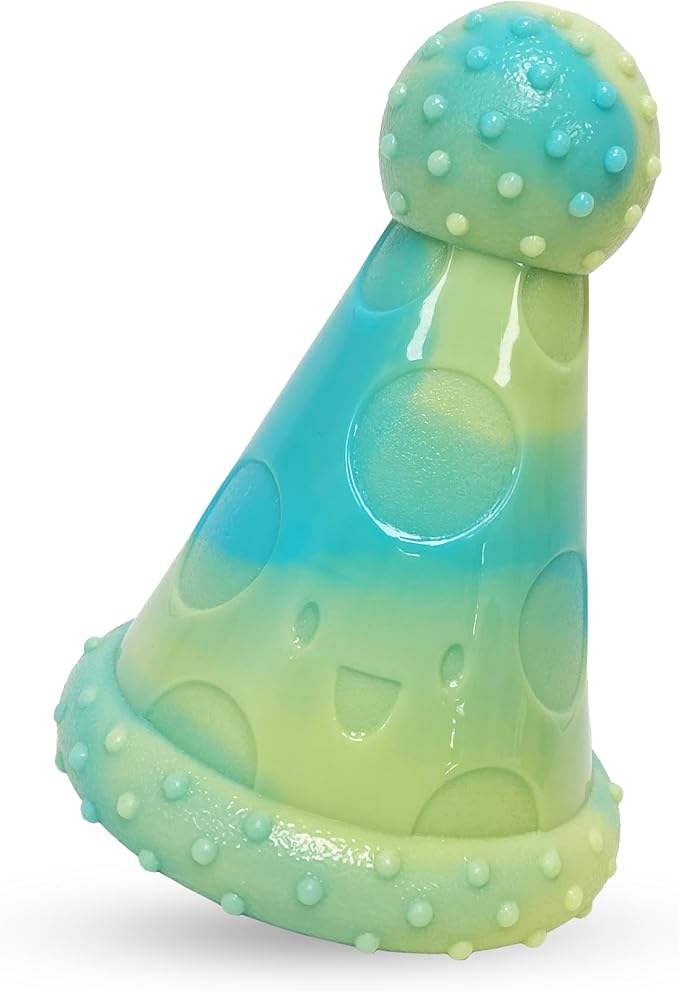 Nylabone Power Chew Party Hat Dog Treat Toy, Peanut Butter Flavor, Large