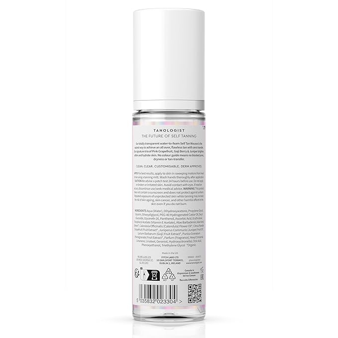 Tanologist Dark Self Tan Water, Clear Self Tanning Water, Streak-Free Tanning Mist, Natural Bronze, No Fake Tan Smell, Long Lasting, Clean Ingredients, 6.76 fl. oz/200 ml Bottle