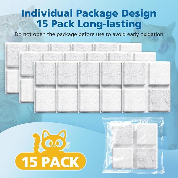 15 Pack Pet Food Desiccant Bags for Petlibro Automatic Cat dog Feeders | Keep Pet Food Dry and Fresh, for Model PLAF001, PLAF101, PLAF005, PLAF006, PLAF103, PLAF203