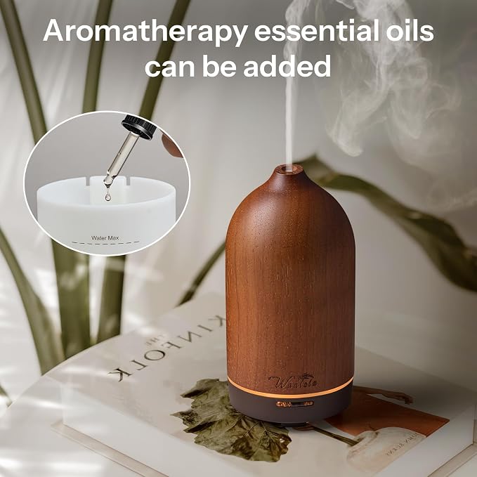 120ml Wood Essential Oil Diffuse - Oil Diffuser for a Pleasant Indoor Atmosphere -Aromatherapy Diffusers for Home or Office
