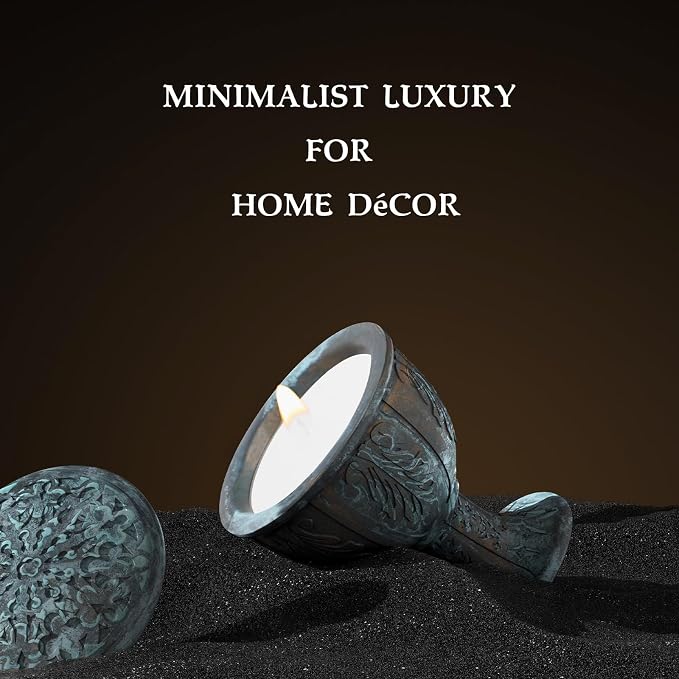 Oud Wood Scented Candles Set for Home, Natural Soy Wax Candle Gift, Non-Toxic Candle Scents, Luxury Candles Aromatherapy for Stress Relief, Highly Scented, Gifts for Women and Men