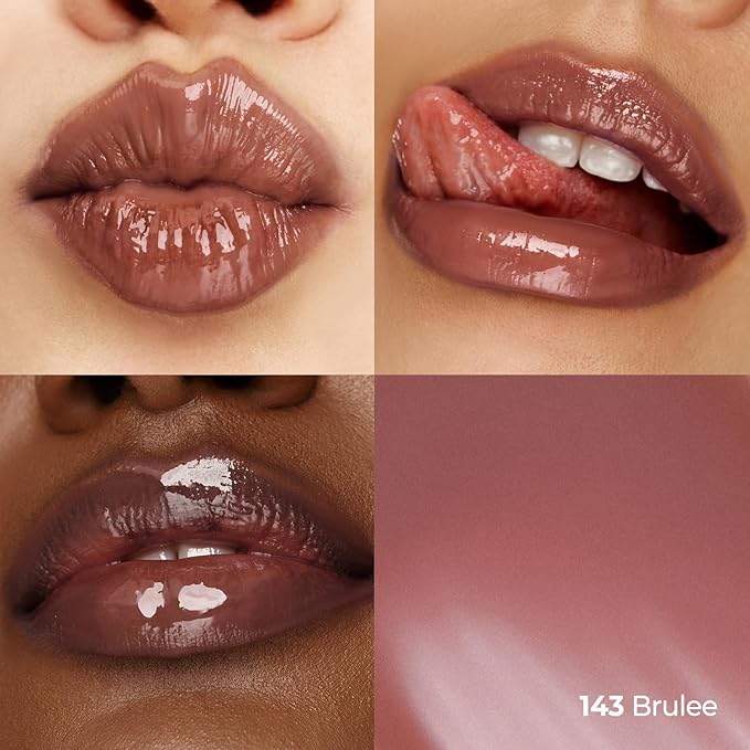 Laka Fruity Glam Tint, 4.5g/0.15oz, Glowing Lip Stain with Wide Color Spectrum, Hydrating & Lightweight Texture, Buildable Color, Non-Sticky, Vegan, K-Beauty (#143 Brulee)