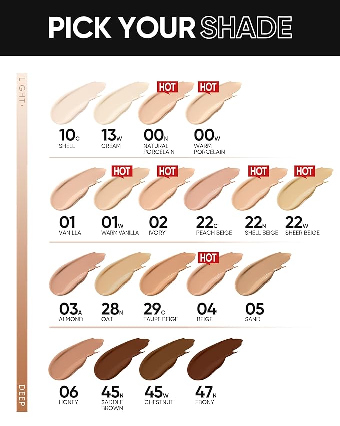 Full Coverage Cushion Foundation, Weightless, Skin Fit, Satin Glow Finish, Oil-Control Waterproof Foundation, Sweatproof Flawless BB Cream CC Korean Makeup,Tattoo Cover Up, Buildable(#04 Beige)