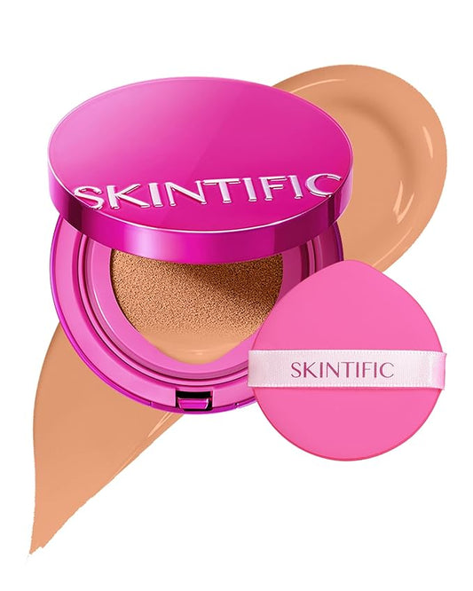 Pink Glow Cushion Foundation #03C Cool Petal| Medium Coverage, Natural Glow Finish, Moisturizing for Dry Skin, Lightweight, Long-Lasting & Oxidation-Resistant