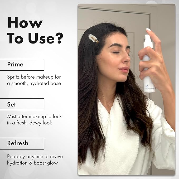 Dew It Now Hydration Mist – Cream + Serum Face Mist Hydrating Spray with Ceramides, Argan Oil & Squalane – Lightweight Face Barrier Repair – for All Skin Types, Sensitive Skin Safe – 120ml