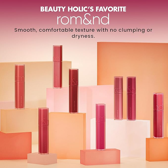rom&nd BLUR FUDGE TINT | 05 BIBI CANDY Barbie Pink | Weightless Velvety Matte Lipstick | Non-Drying Long-Lasting K-Beauty Lip Tint for All Skin Tones | Highly Pigmented & Smooth Application