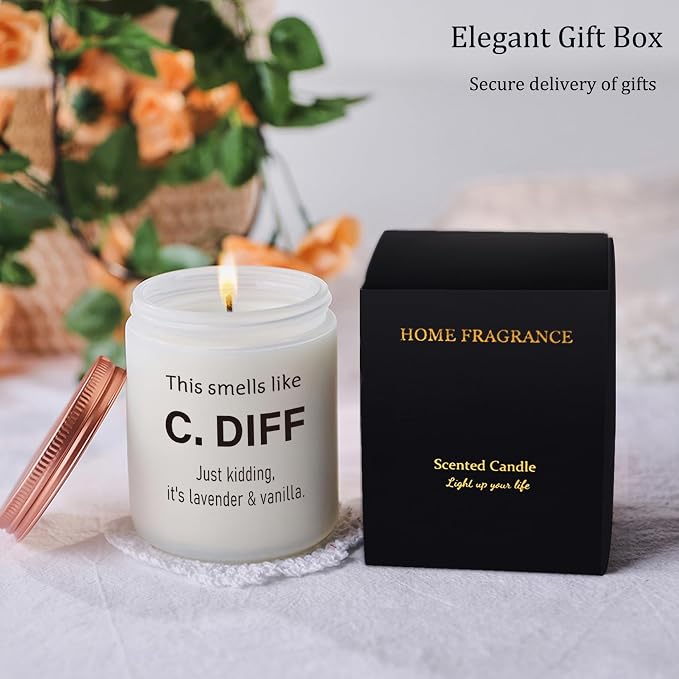 Nurses Doctors Gifts for Women - Best Nurse Doctor Christmas Appreciation Birthday Graduation Retirement Gifts - National Nurses Week Work Candle
