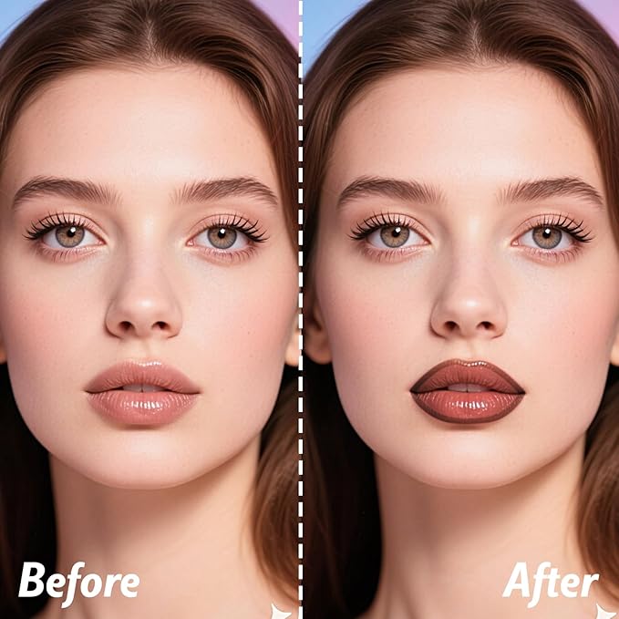 KIMUSE Lip Stain Peel Off & Lip Oli Set, Long Lasting Lip Liner Stain, Waterproof, Transfer-Proof, Hydrating Shine Lip Oil with Vitamin E & Jojoba Oil