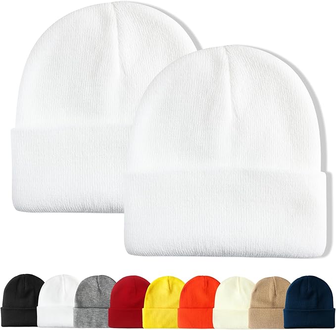 PFFY Unisex Beanie Hats for Men Women Knit Winter Beanies